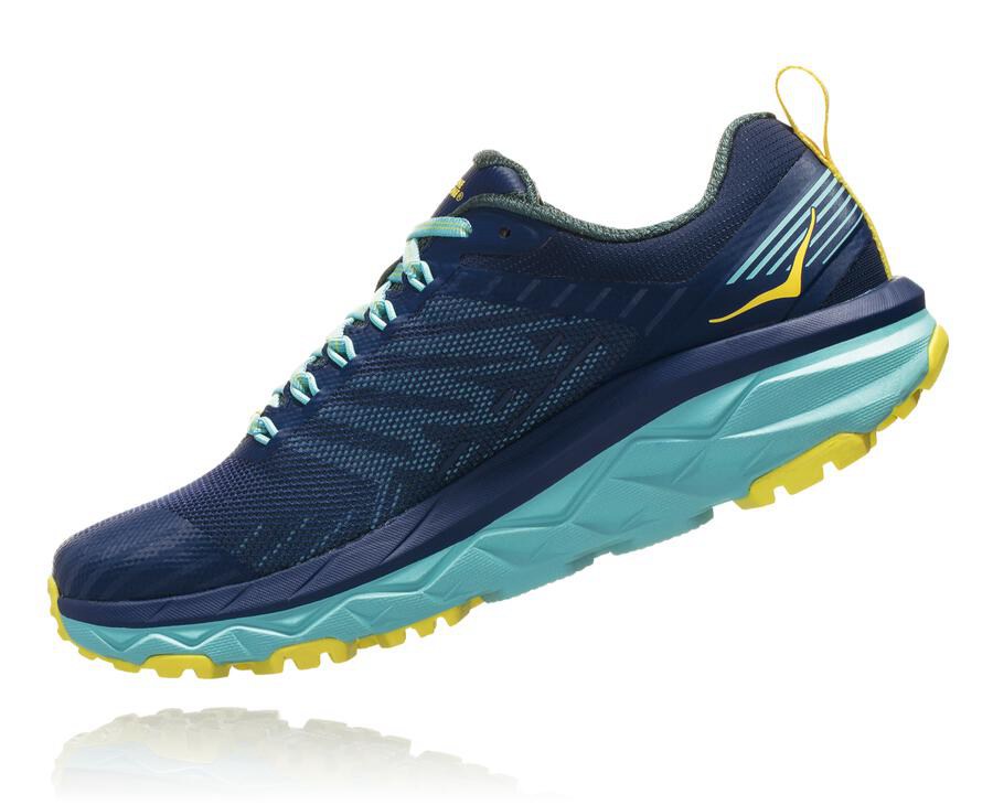 Hoka One One Womens Trail Shoes - Challenger ATR 5 - Blue - XNCO75190